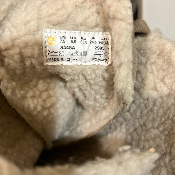 Timberland Women Tall Waterproof Taupe Boots - Picture 7 of 9